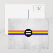 Gay Rights Flag Postkarte (Vorne/Hinten)