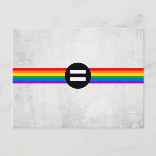 Gay Rights Flag Postkarte (Vorderseite)