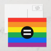 Gay Rights Flag Postkarte (Vorne/Hinten)