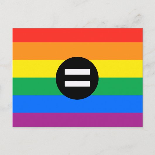 Gay Rights Flag Postkarte (Vorderseite)