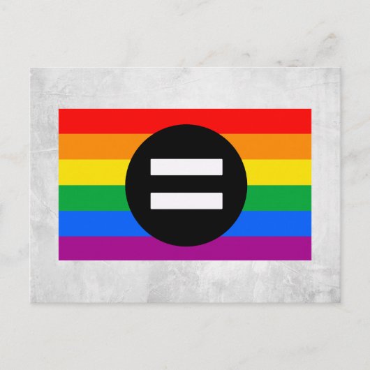 Gay Rights Flag Postkarte (Vorderseite)