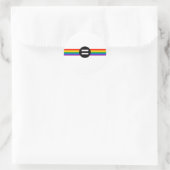 Gay Rights Flag Runder Aufkleber (Tasche)