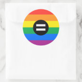 Gay Rights Flag Runder Aufkleber (Tasche)