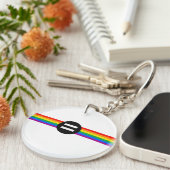 Gay Rights Flag Schlüsselanhänger (Vorderseite rechts)