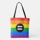 Gay Rights Flag Tasche (Rückseite)