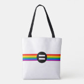 Gay Rights Flag Tasche (Rückseite)