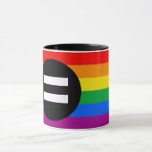 Gay Rights Flag Tasse (Zentrum)