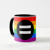 Gay Rights Flag Tasse (Vorderseite Links)