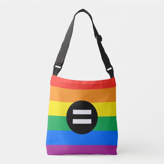 Gay Rights Flag Tragetaschen Mit Langen Trägern (Vorderseite)