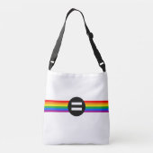Gay Rights Flag Tragetaschen Mit Langen Trägern (Rückseite)