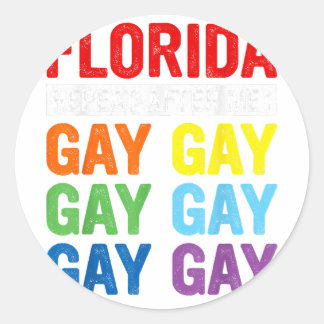 Gay Rights Florida Gay Say Gay Say Trans Bleibe Pr Runder Aufkleber