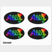 Gay Rights Ovaler Aufkleber (Blatt)