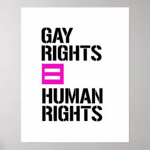 Gay Rights sind Menschenrechte Poster
