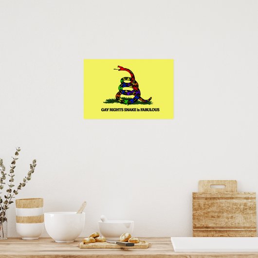 Gay Rights Snake Poster (Küche)