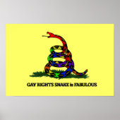 Gay Rights Snake Poster (Vorne)