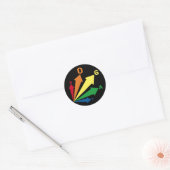 Gay Runder Aufkleber (Umschlag)