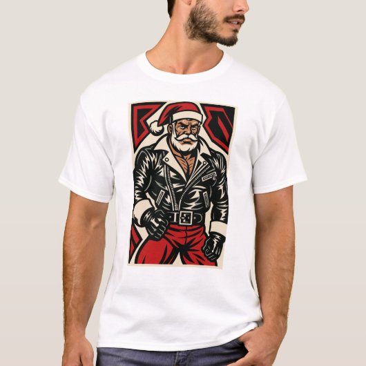 Gay Santa T-Shirt | Gay Pride Shirt for Men | LGBT (Vorderseite)