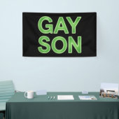 Gay Son Funny LGBTQ Pride Banner (Messeveranstaltung)