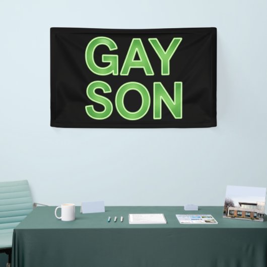 Gay Son Funny LGBTQ Pride Banner (Messeveranstaltung)