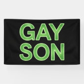 Gay Son Funny LGBTQ Pride Banner (Horizontal)