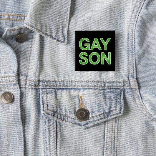 Gay Son Funny LGBTQ Pride Button (Beispiel)
