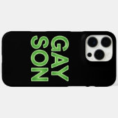 Gay Son Funny LGBTQ Pride Case-Mate iPhone Hülle (Rückseite (Horizontal))