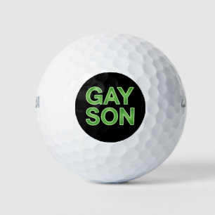 Gay Son Funny LGBTQ Pride Golfball