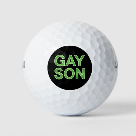 Gay Son Funny LGBTQ Pride Golfball (Vorderseite)