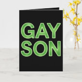 Gay Son Funny LGBTQ Pride Karte (Gelbe Blume)