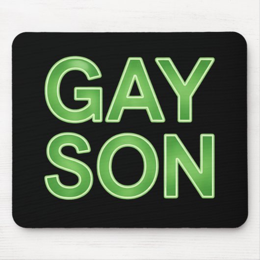 Gay Son Funny LGBTQ Pride Mousepad (Vorne)