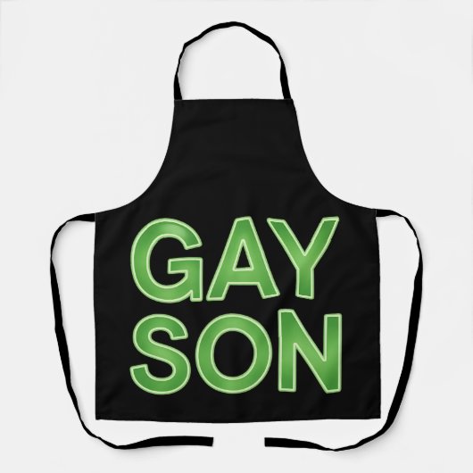 Gay Son Funny LGBTQ Pride Schürze (Vorderseite)