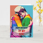 Gay Son von Mama Geburtstag Karte (Gelbe Blume)