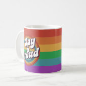 Gay & Stolz Pride LGBTQ+ Kaffeetasse (Vorderseite Links)