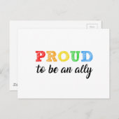 Gay Straight Alliance Allied Postkarte (Vorne/Hinten)