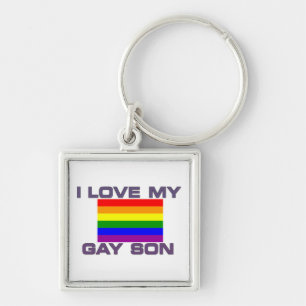 Gay Support l Liebe meinem schwulen Sohn Regenboge Schlüsselanhänger