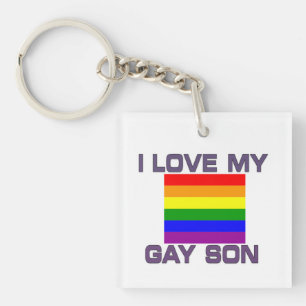 Gay Support l Liebe meinem schwulen Sohn Regenboge Schlüsselanhänger