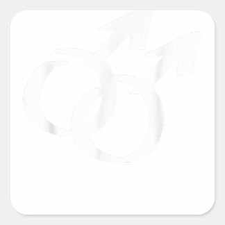 Gay-Symbole Quadratischer Aufkleber