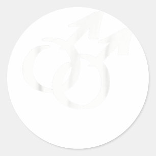 Gay-Symbole Runder Aufkleber