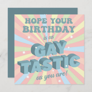 Gay Tastic Birthday Karte