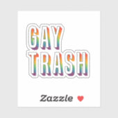 Gay Trash Aufkleber (Blatt)