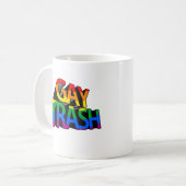 Gay Trash Kaffeetasse (Vorderseite Links)
