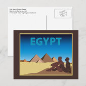 Gay Travel Poster Ägypten Postkarte (Vorne/Hinten)