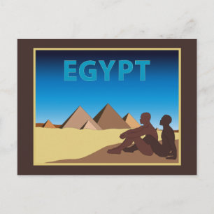 Gay Travel Poster Ägypten Postkarte