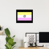 Gay Twink Pride Flag Poster (Heimbüro)