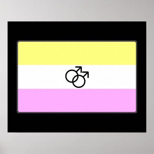 Gay Twink Pride Flag Poster (Vorne)