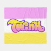 Gay TWINK Pride Gifting Accent Blanket Fleecedecke (Vorderseite (Horizontal))