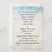 Gay Two Grooms Beach Ziel Einladung (Rückseite)