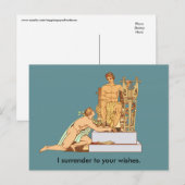 Gay Übergabe an deine Wünsche Postkarte (Vorne/Hinten)