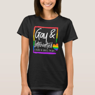 Gay und stellte bitte vorsichtig sein Ich bin schü T-Shirt