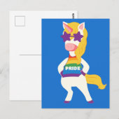 Gay Unicorn Postkarte (Vorne/Hinten)
